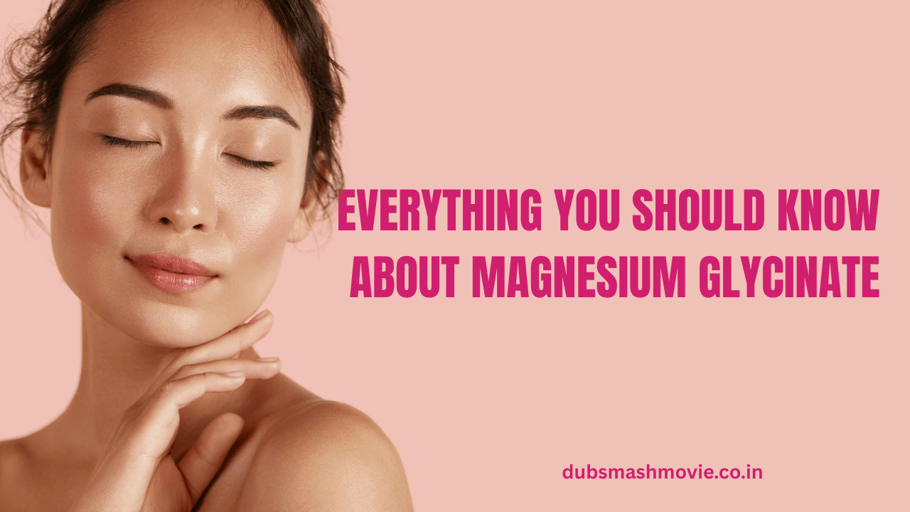 Magnesium glycinate supplement capsules on a table