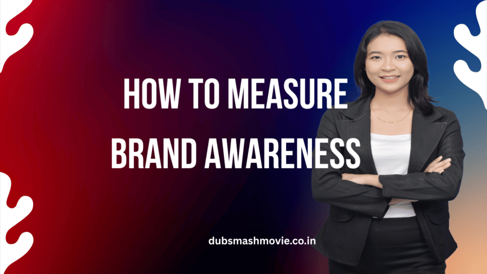 Brand awareness measurement dashboard with KPIs and metrics